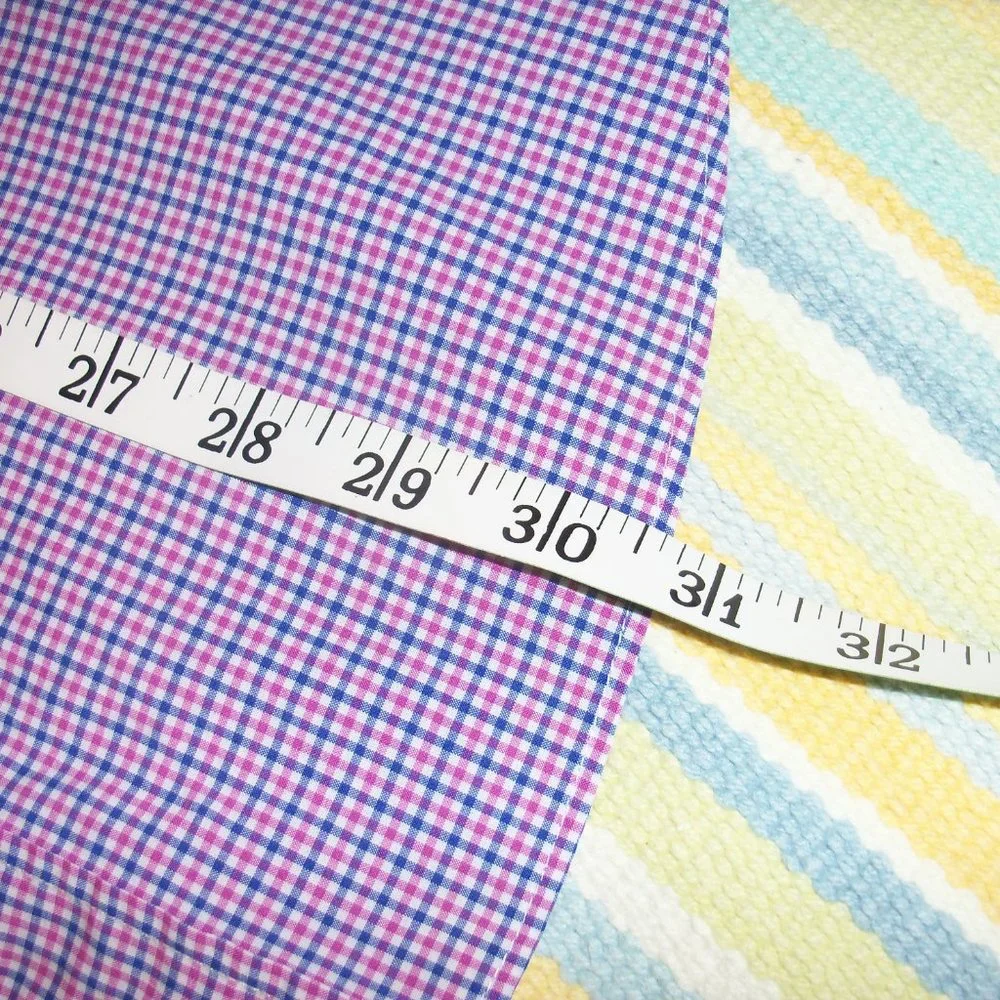J. Crew Ludlow pink/blue plaid button up, size Med